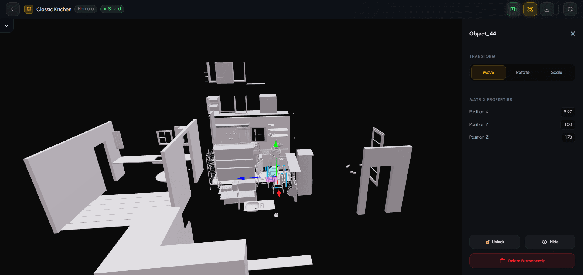 Homura project screenshot